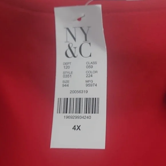 NY&C Women's One shoulder Top - Picture 2 of 5